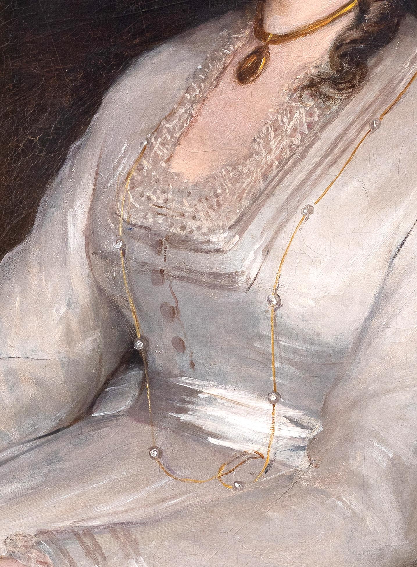 Scuola francese del 1880 circa
Giovane donna che legge
Olio su tela
H. 86 cm; L. 64 cm