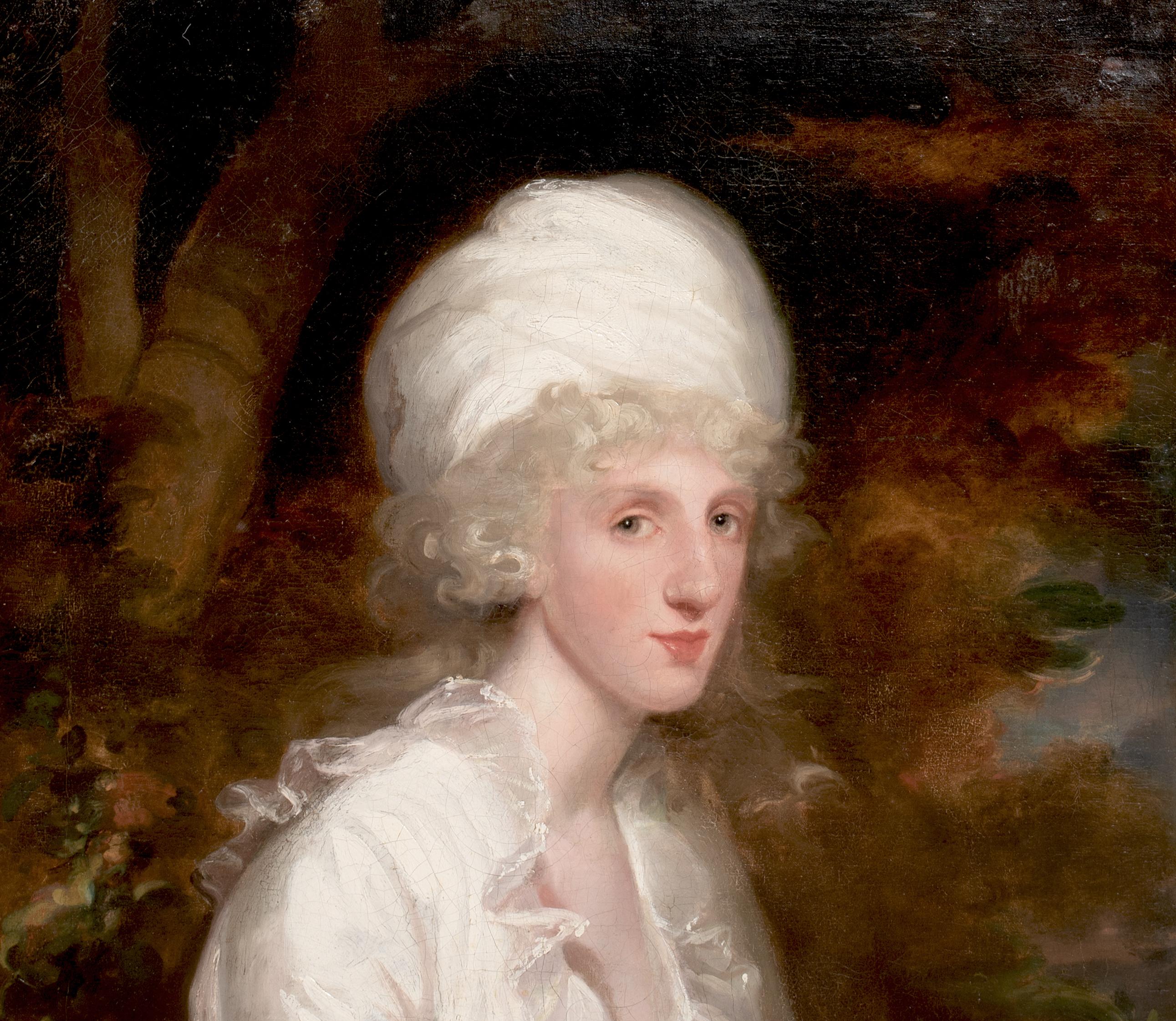 Portrait de Mme Emma Burward, 19e siècle  par Sir JOHN HOPPNER (1758-1810) en vente 3