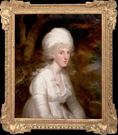 Portrait de Mme Emma Burward, 19e siècle  par Sir JOHN HOPPNER (1758-1810)