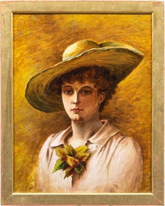Portrait painter (British school) - 19th-20th century figure painting - Girl 