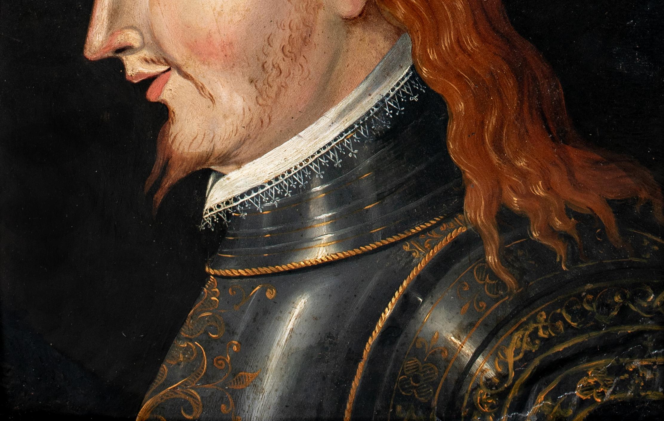 Ritratto di Riccardo I re d'Inghilterra Richard Cœur de Lion (1157-1199) XVI secolo 2