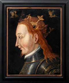 Porträt Richard I. König von England Richard Cœur de Lion (1157-1199) 16. Jahrhundert
