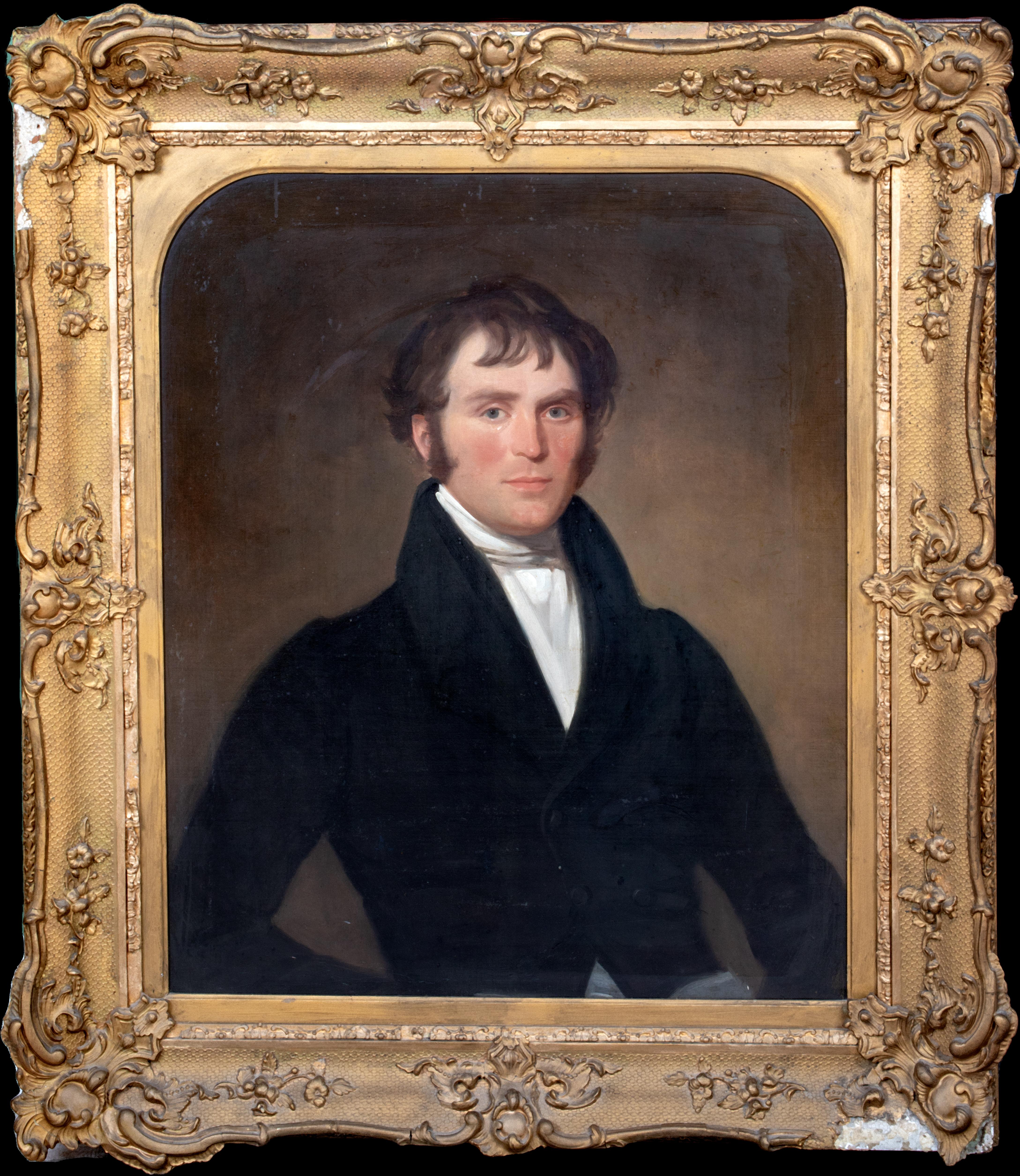 Unknown Portrait Painting - Portrait Robert Greene Hill - Hough Hall Cheshire (1801-1874), 19th Century  
