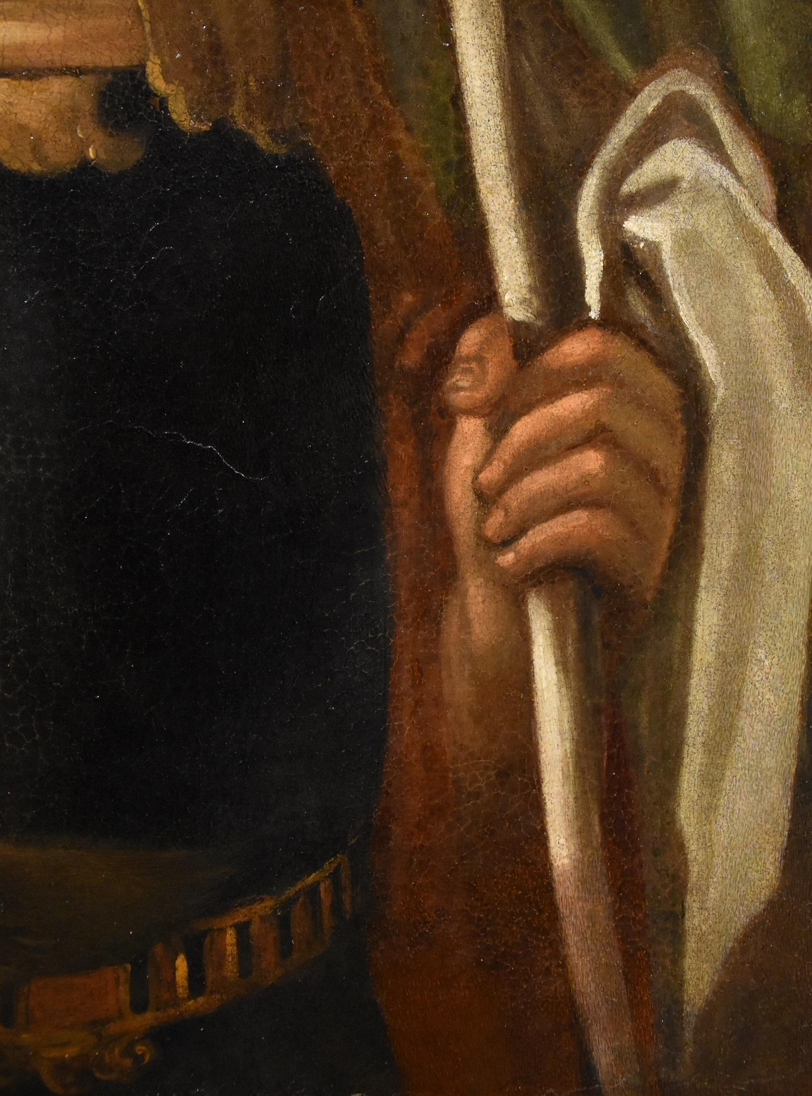 Portrait Saint George Paint Oil on canvas Old master 17th CEntury Italian Art 5