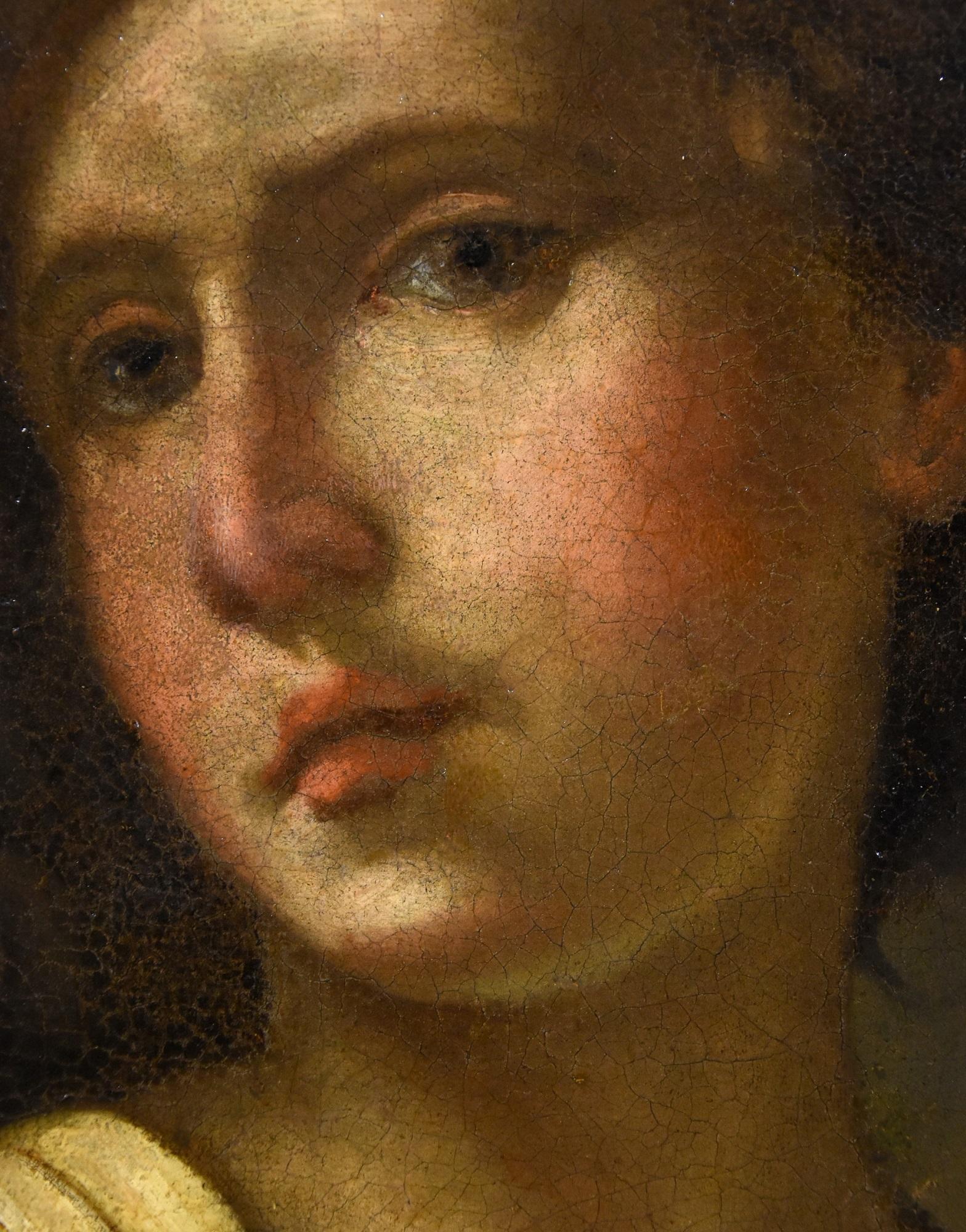 Portrait Saint George Paint Oil on canvas Old master 17th CEntury Italian Art 8