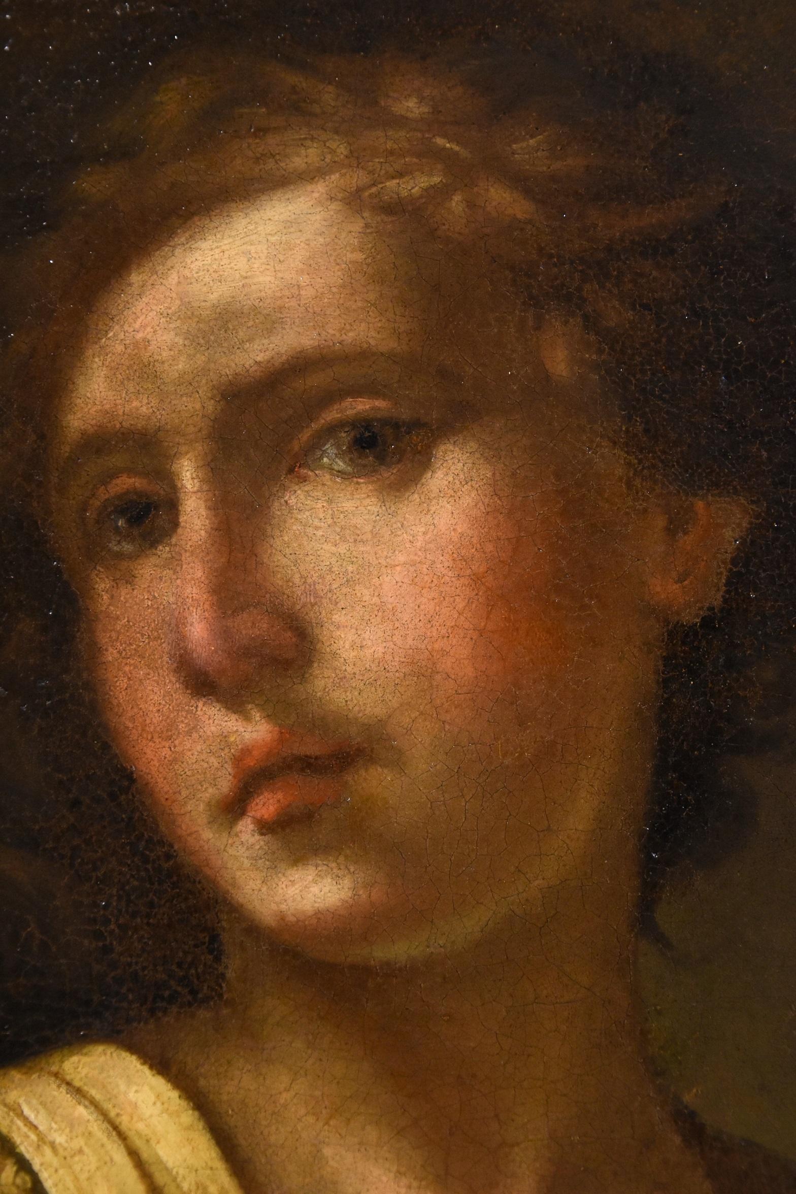 Portrait Saint George Paint Oil on canvas Old master 17th CEntury Italian Art 3