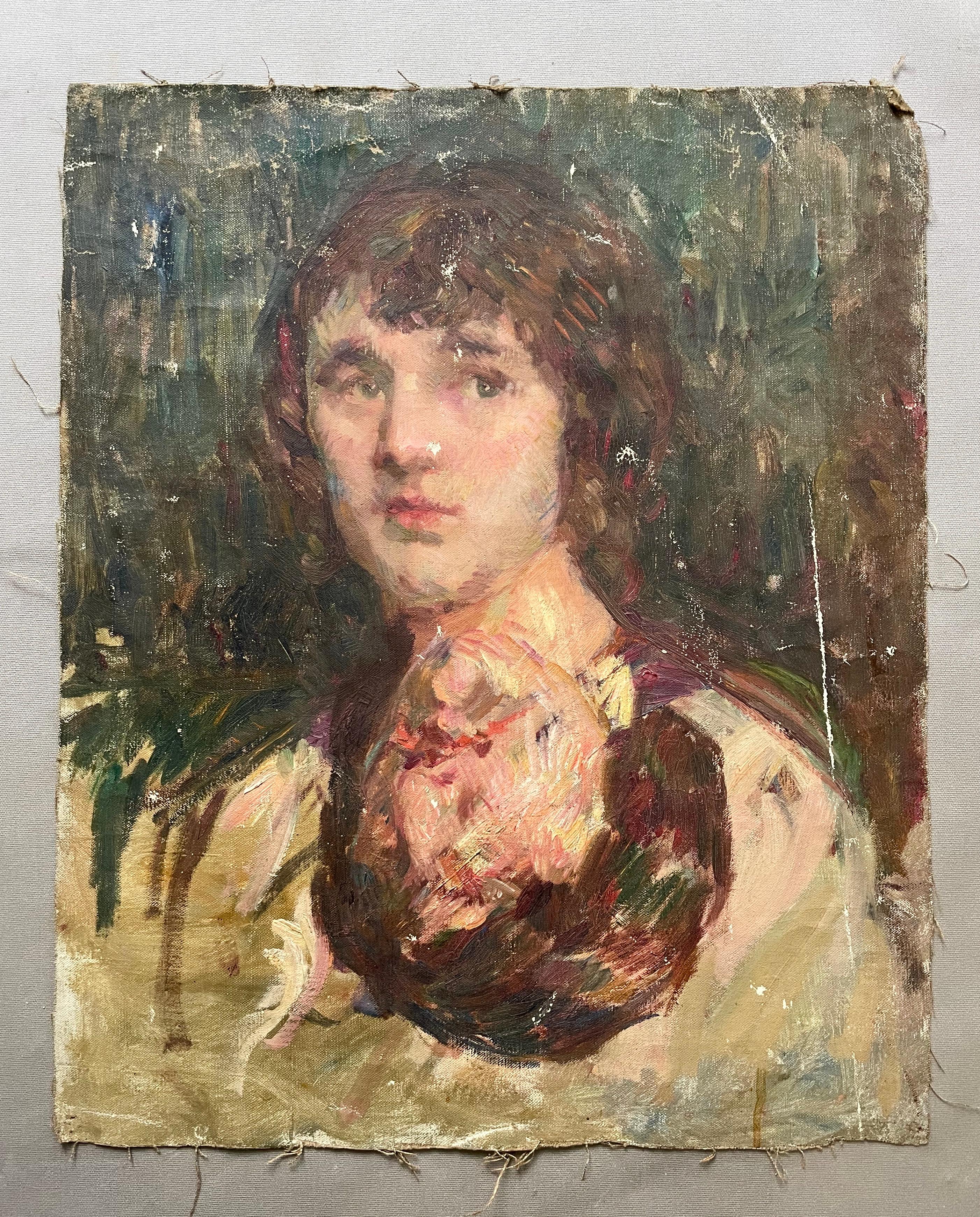 Ritratti riflessi, Scuola Impressionista - Painting di Unknown