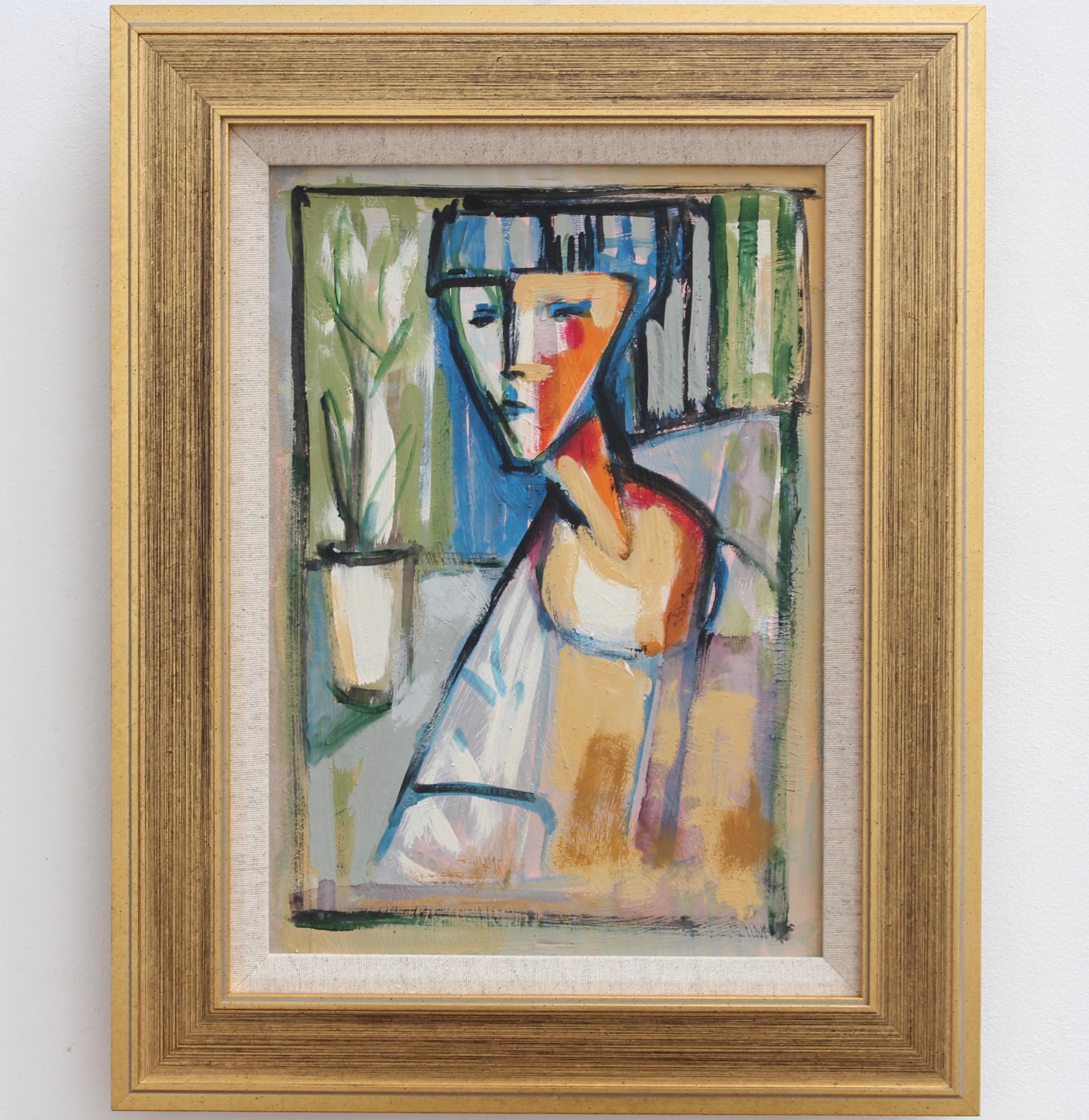 Portraits of Timeless Expressions No. 1 Florentine School (circa 1980s-90s) - Modern Painting by Unknown