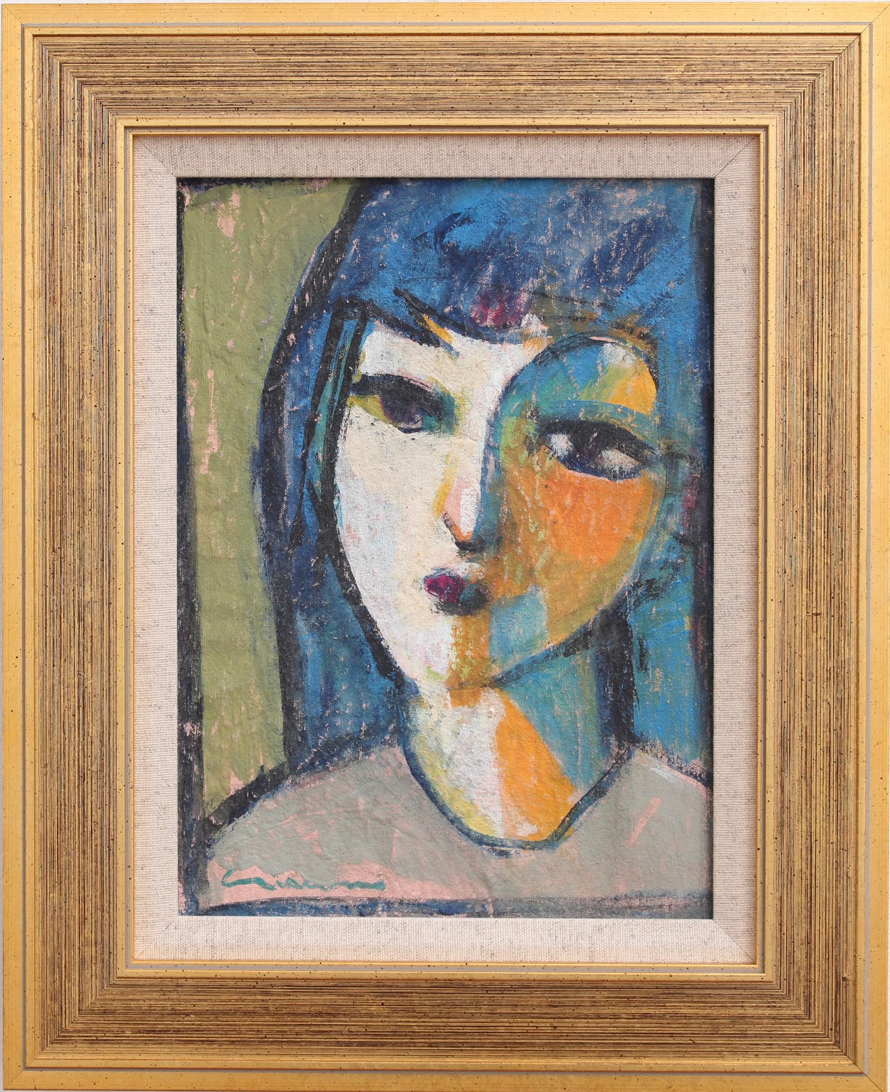 Unknown Portrait Painting - Portraits of Timeless Expressions No. 10 Florentine School (circa 1980s-90s)