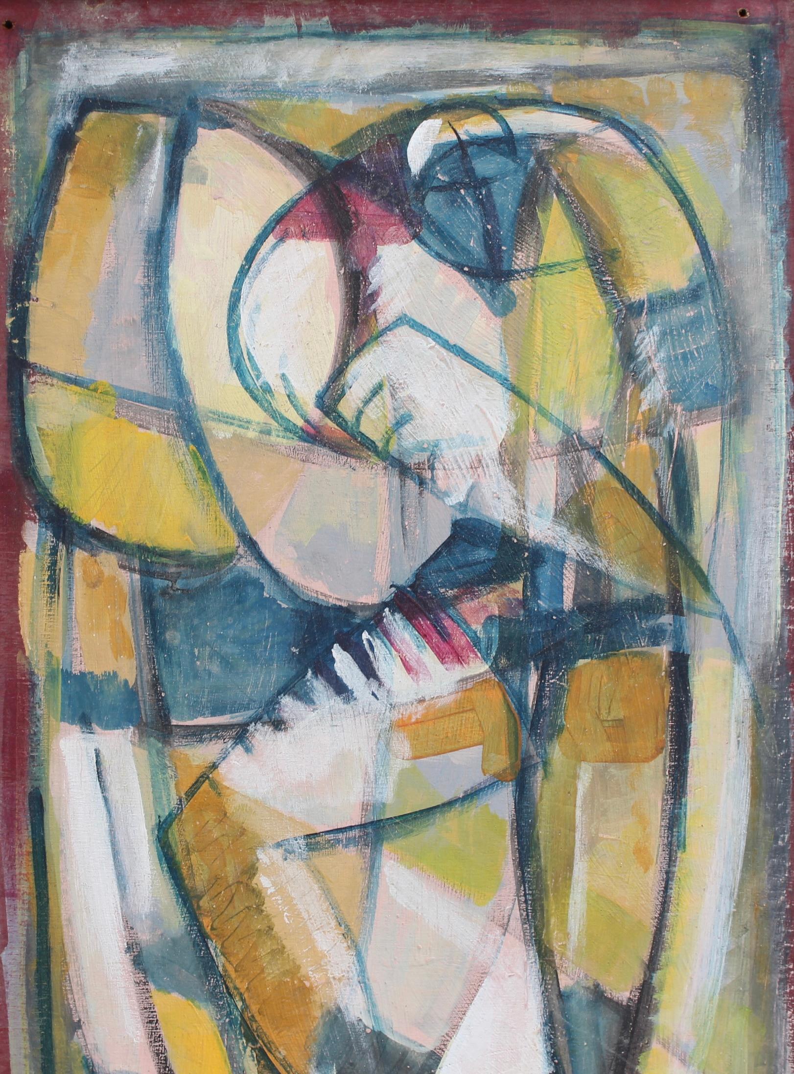 'Portraits of Timeless Expressions No. 13', oil on board, Florentine School (circa 1980s-90s). This gallery has acquired a number of paintings through an intermediary of an ageing art professor from the Istituto di Arte di Porta Romana, Florence,
