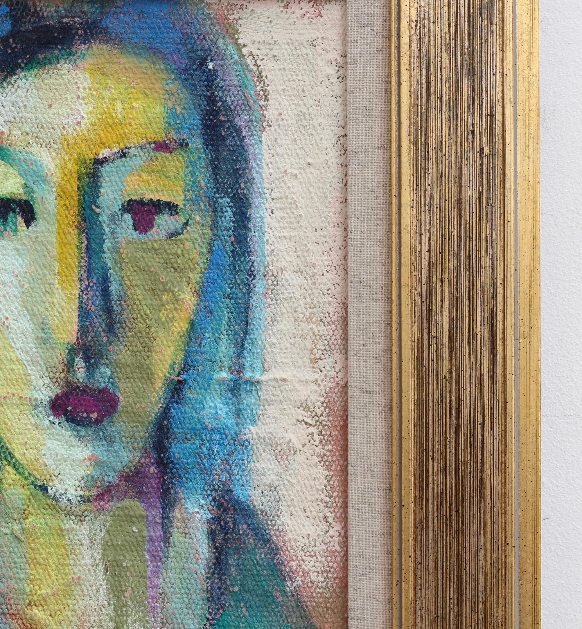 'Portraits of Timeless Expressions No. 14', oil on canvas mounted on board, Florentine School (circa 1980s-90s). This gallery has acquired a number of paintings through an intermediary of an ageing art professor from the Istituto di Arte di Porta