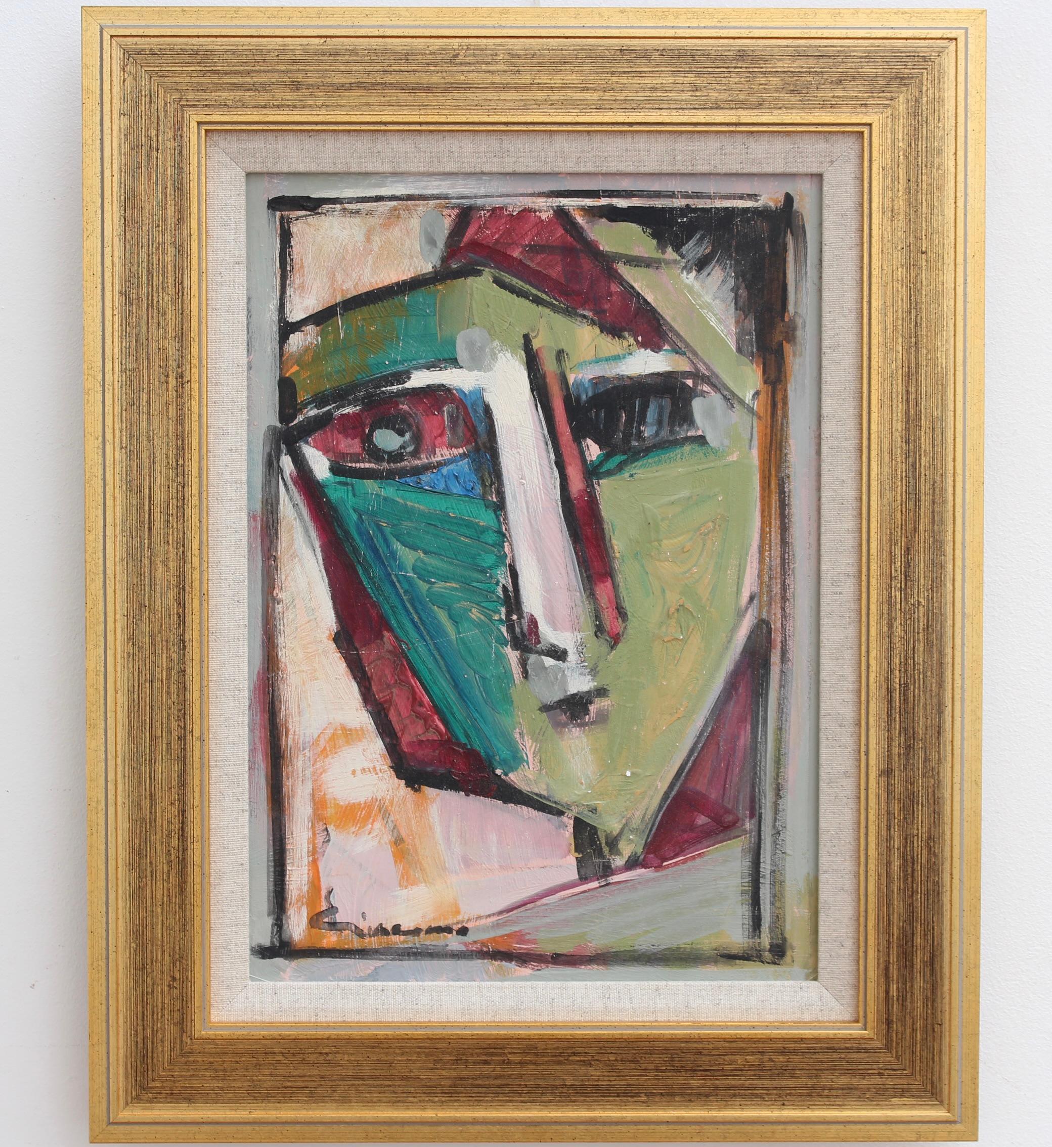 Portraits of Timeless Expressions No. 2 Florentine School (circa 1980s-90s) - Modern Painting by Unknown