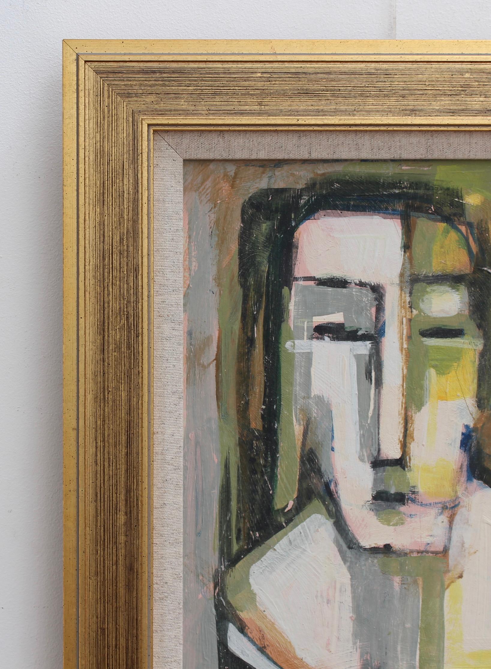 Portraits of Timeless Expressions No. 3 Florentine School (circa 1980s-90s) - Modern Painting by Unknown