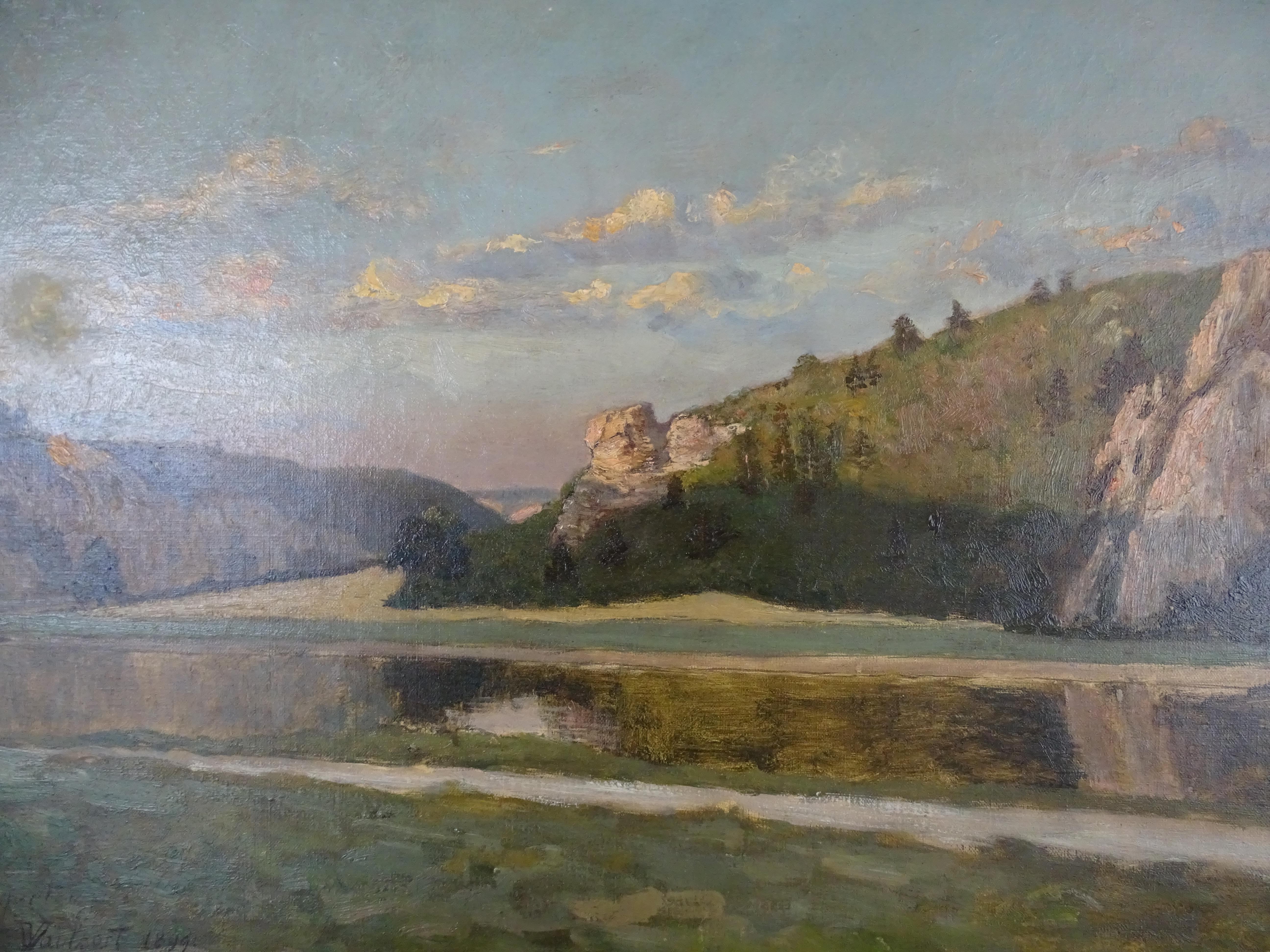Post-Impressionism Landscape French School Late 19th Century Oil on Canvas - Painting by Unknown