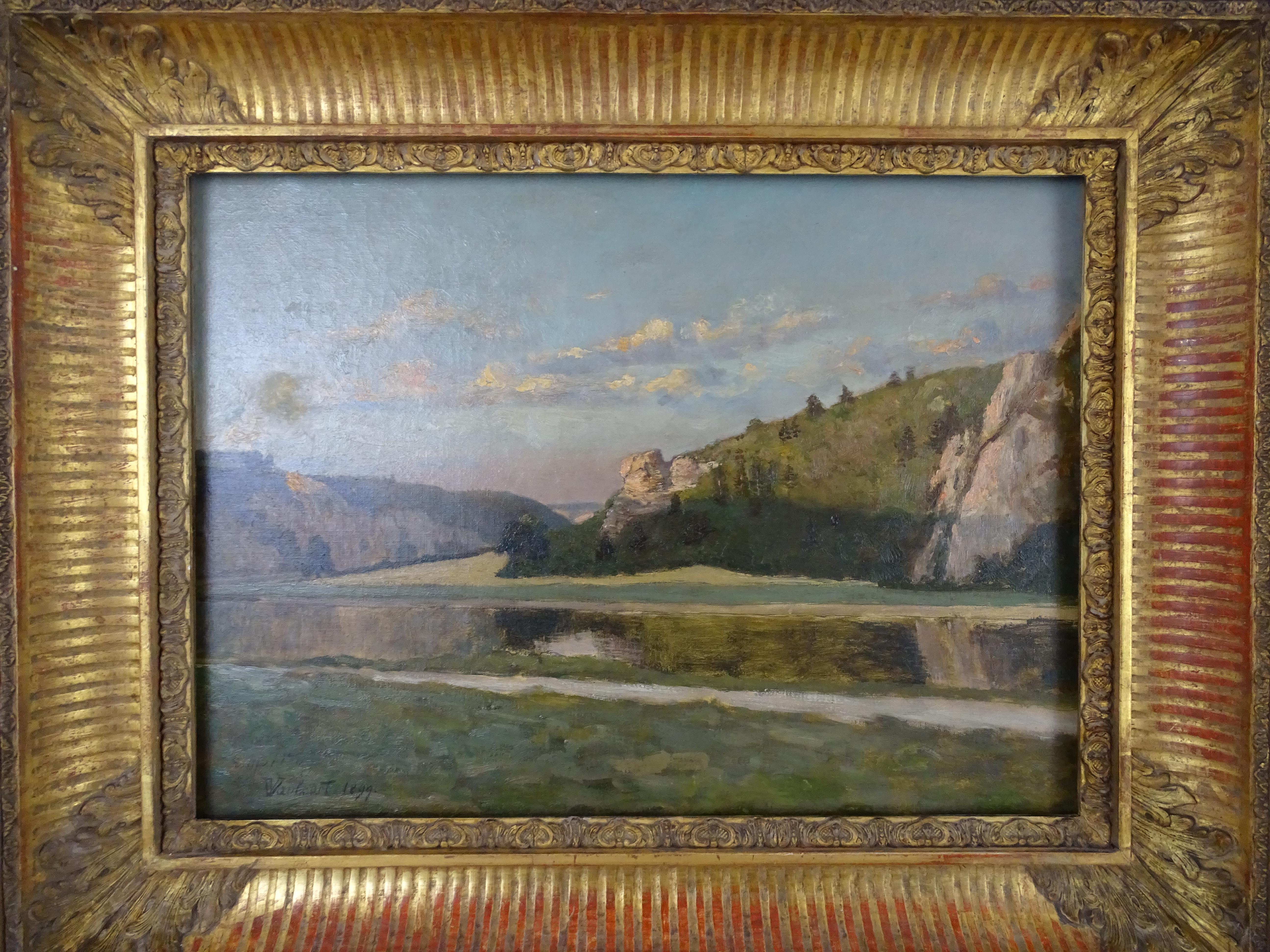 Post-Impressionism Landscape French School Late 19th Century Oil on Canvas - Brown Landscape Painting by Unknown
