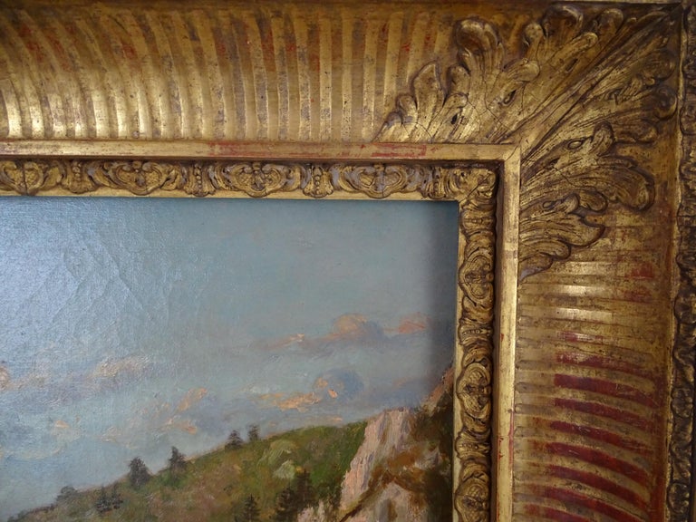 Post-Impressionism Landscape French School Late 19th Century Oil on Canvas For Sale 2