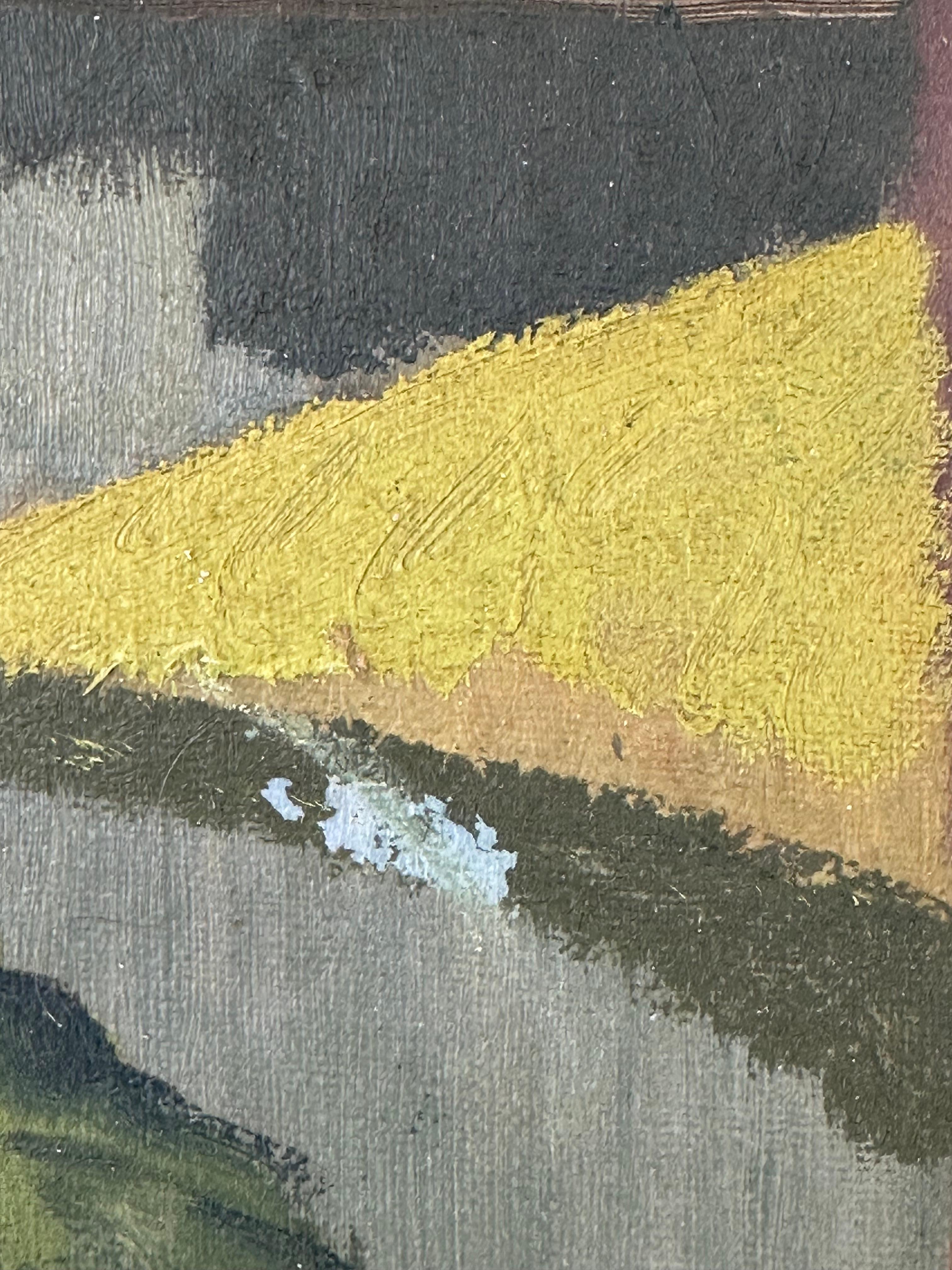 Paesaggio post-impressionista - Painting di Unknown