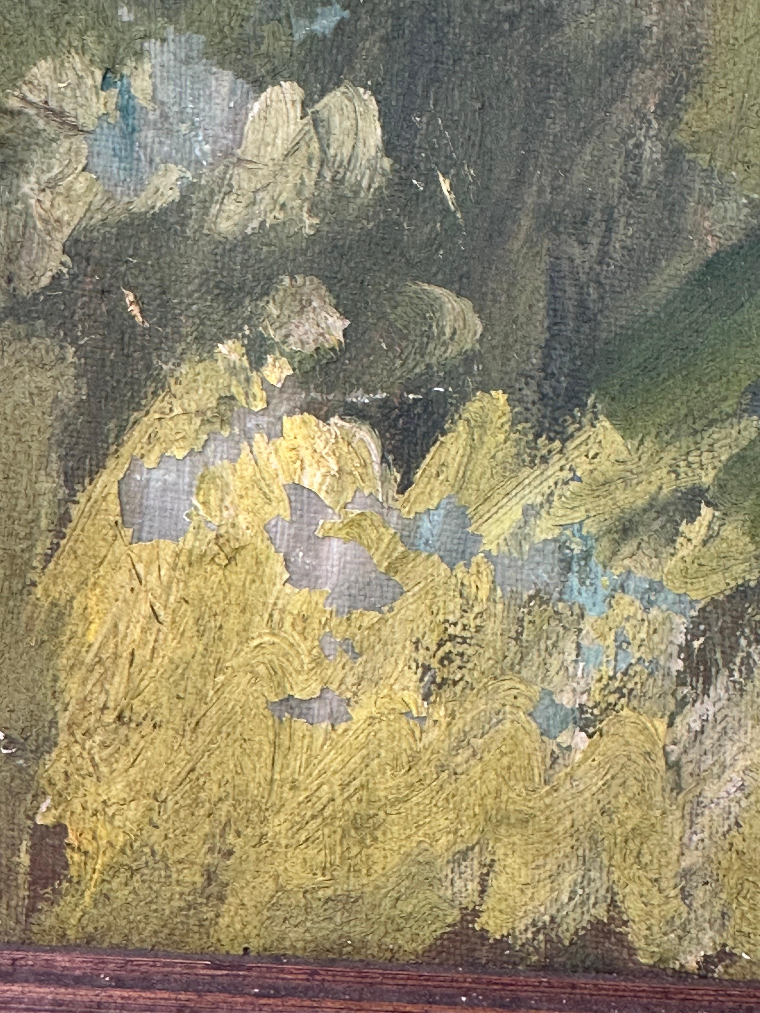 Paesaggio post-impressionista - Landscape Painting Grigio di Unknown