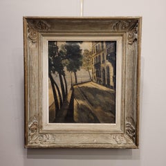 Post-Impressionist oil on canvas, Pont Marie, Paris, France