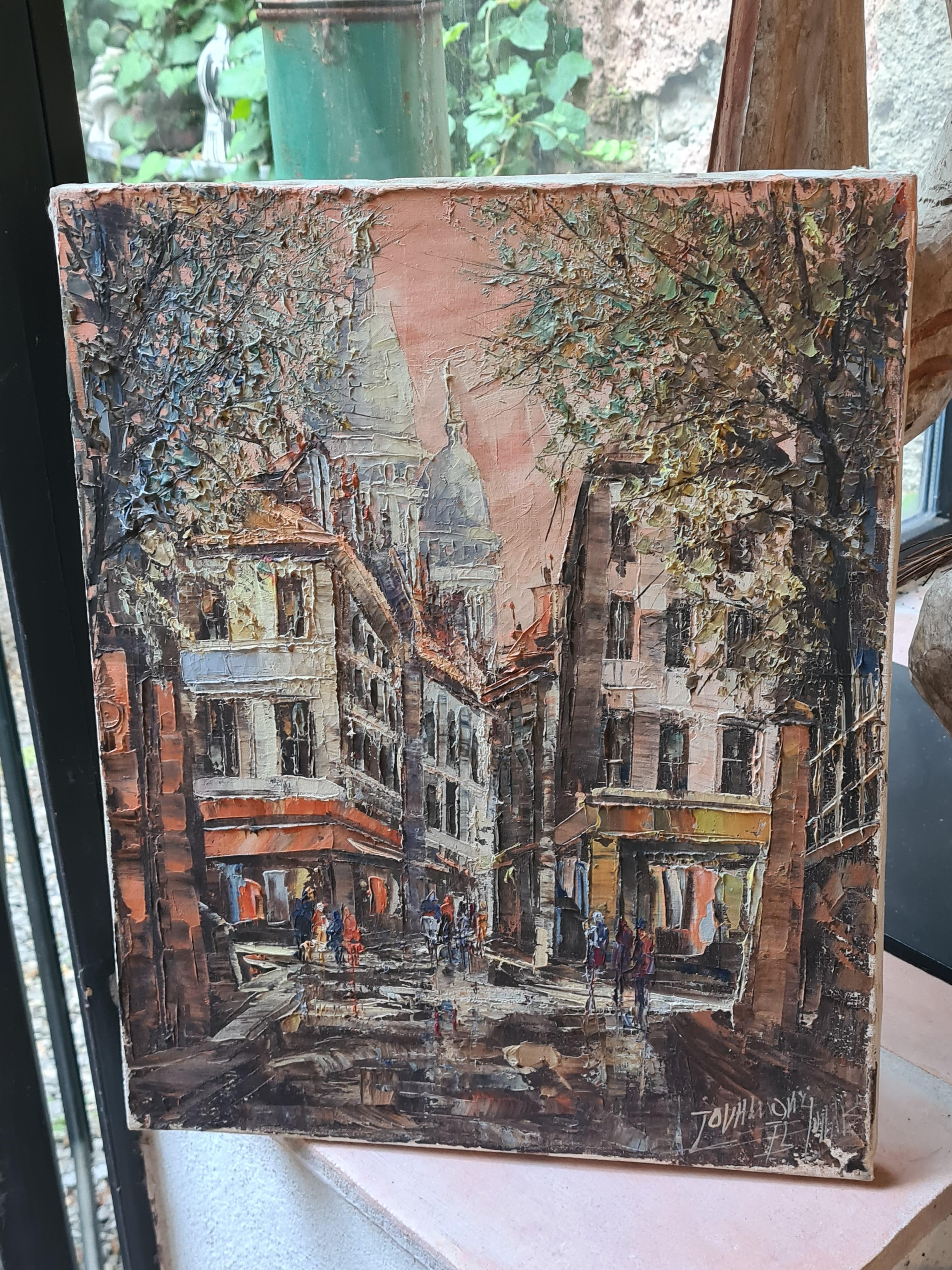 Tramonto post-impressionista a Parigi, La Basilique du Sacré-Cœur de Montmartre in vendita 6