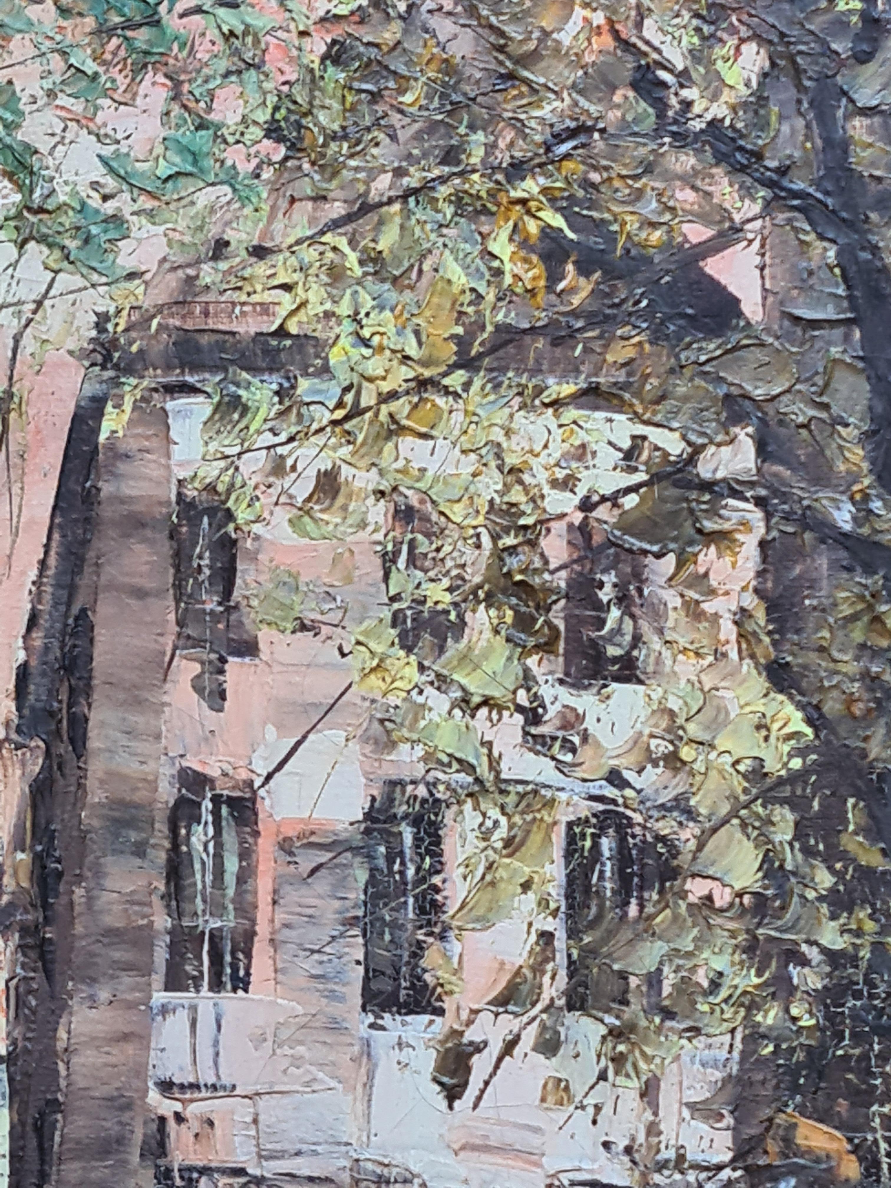 Tramonto post-impressionista a Parigi, La Basilique du Sacré-Cœur de Montmartre in vendita 1