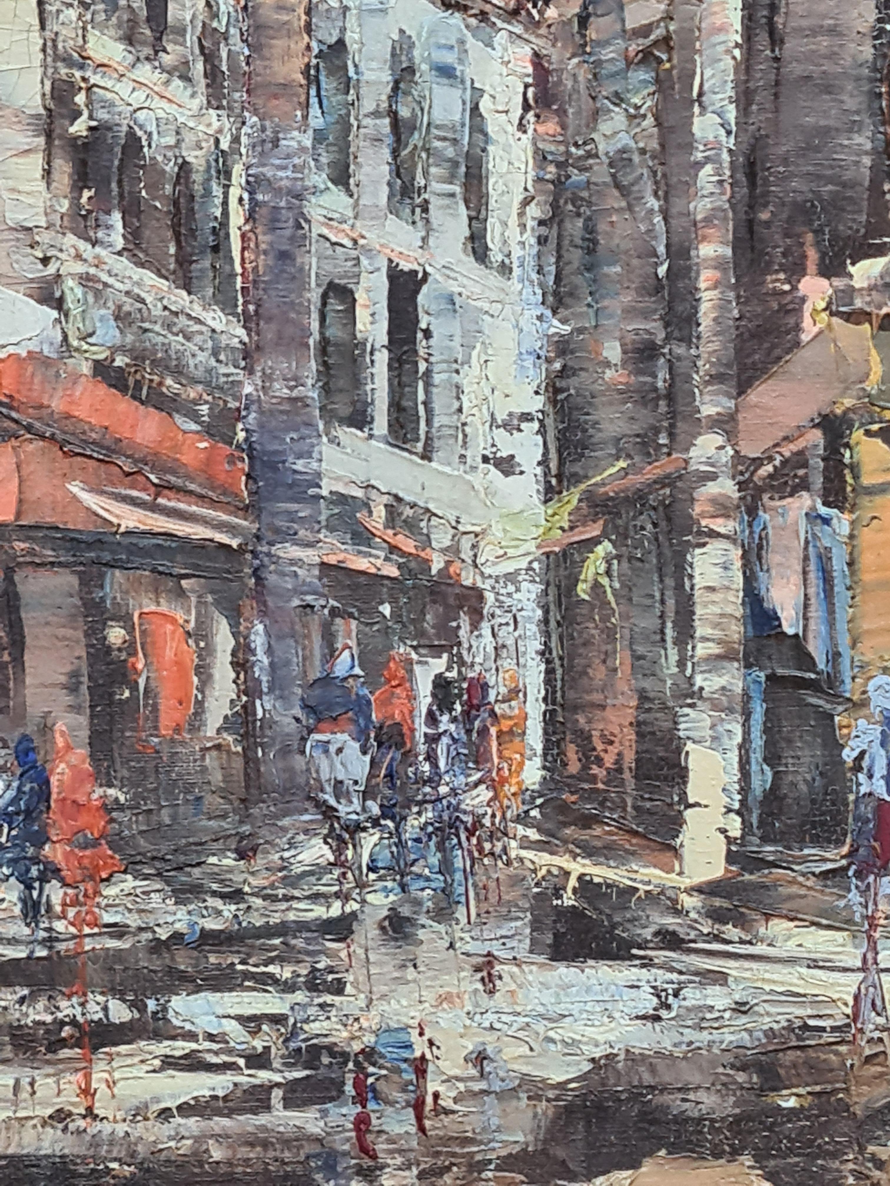 Tramonto post-impressionista a Parigi, La Basilique du Sacré-Cœur de Montmartre in vendita 3