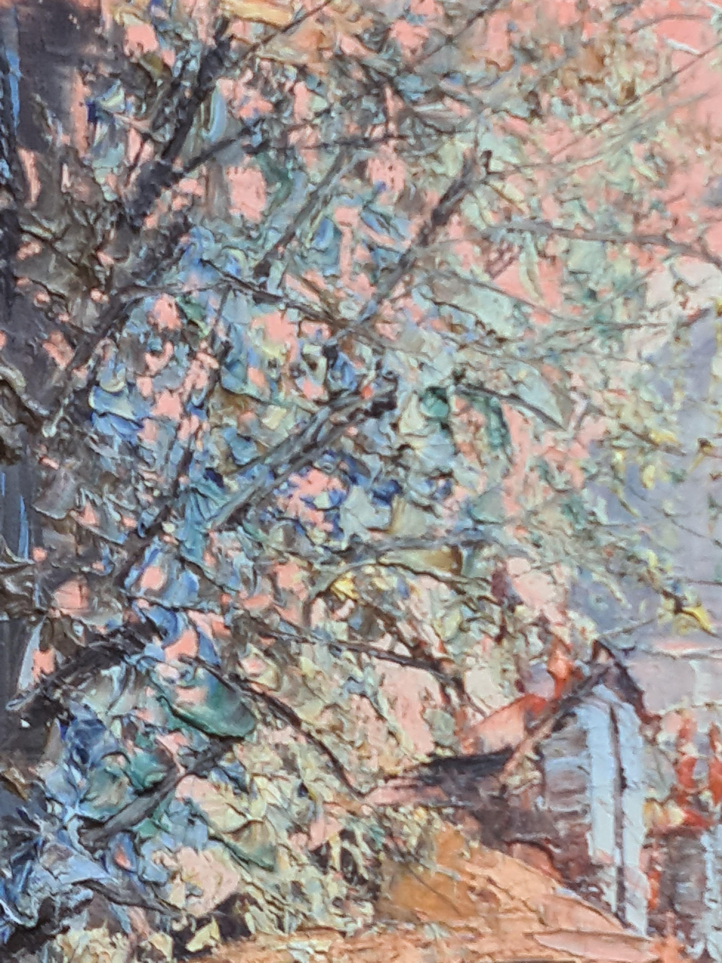 Tramonto post-impressionista a Parigi, La Basilique du Sacré-Cœur de Montmartre in vendita 4