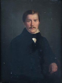 Antique Potrait of man with mustache
