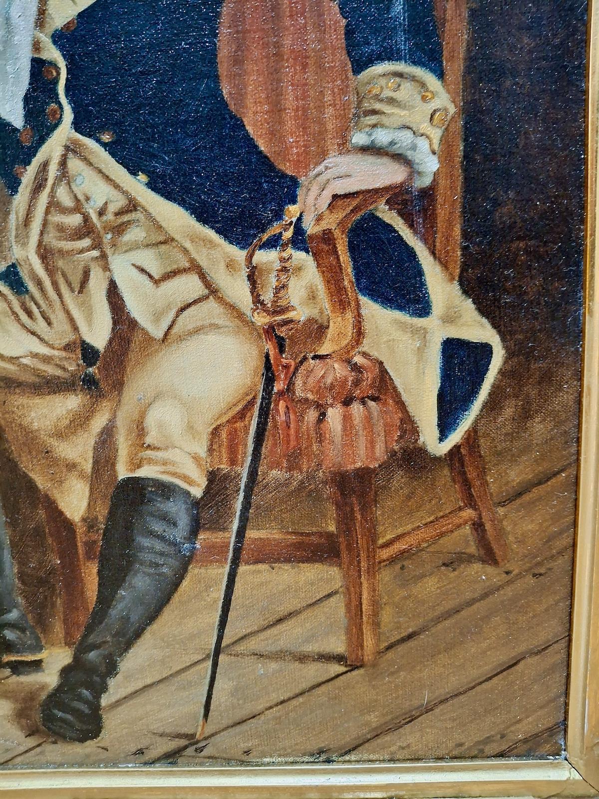 Primitive Portrait of George Washington with Sword For Sale 2