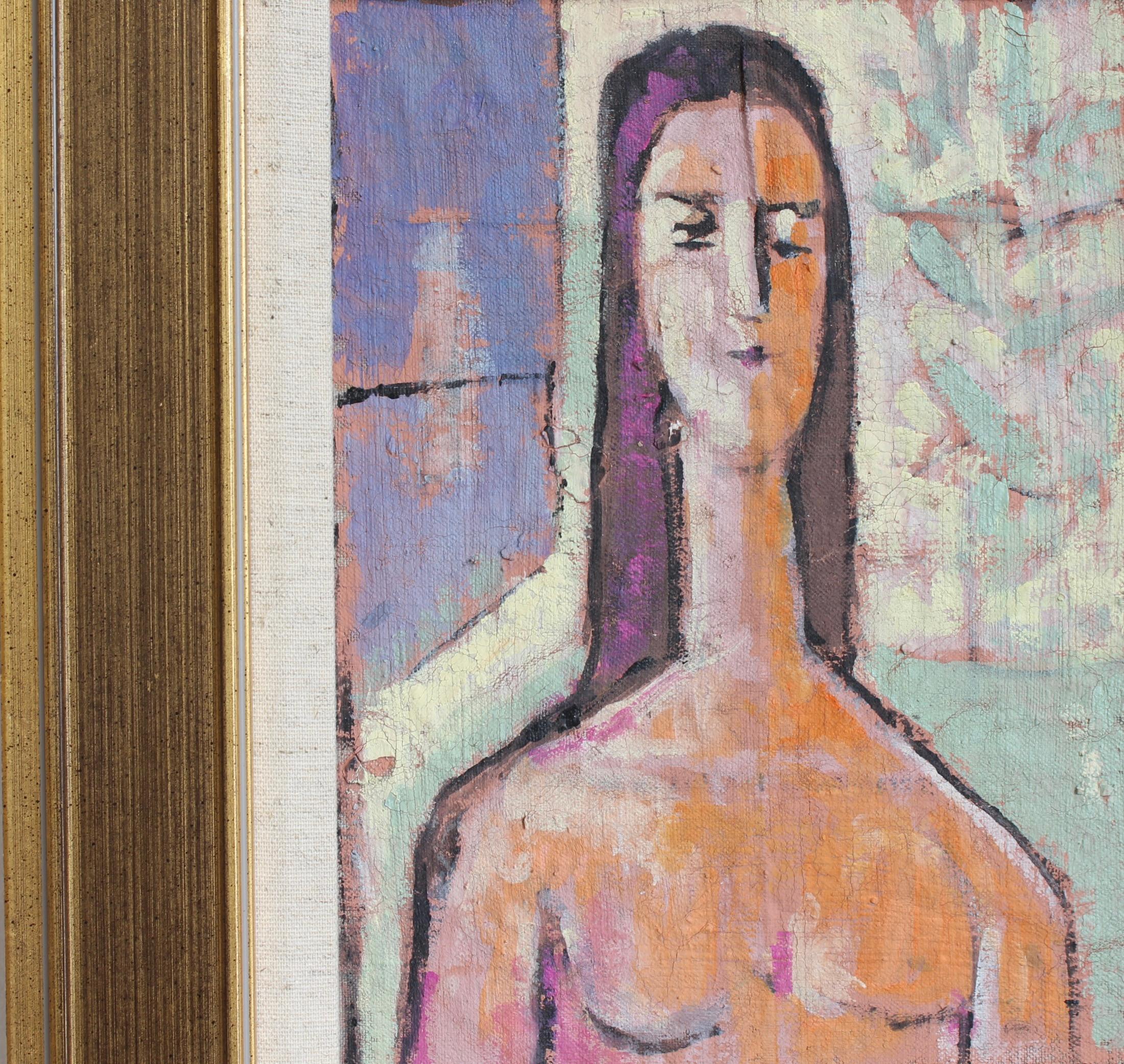 Prisms of Identity: A Portrait Series I - Brown Portrait Painting by Unknown