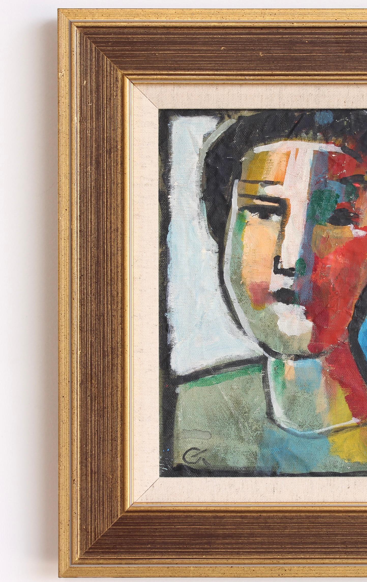 Prisms of Identity: A Portrait Series II - Modern Painting by Unknown