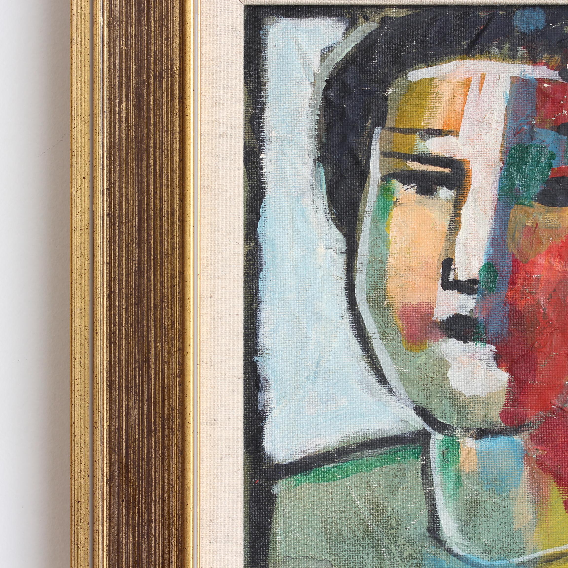Prisms of Identity: A Portrait Series II - Brown Portrait Painting by Unknown