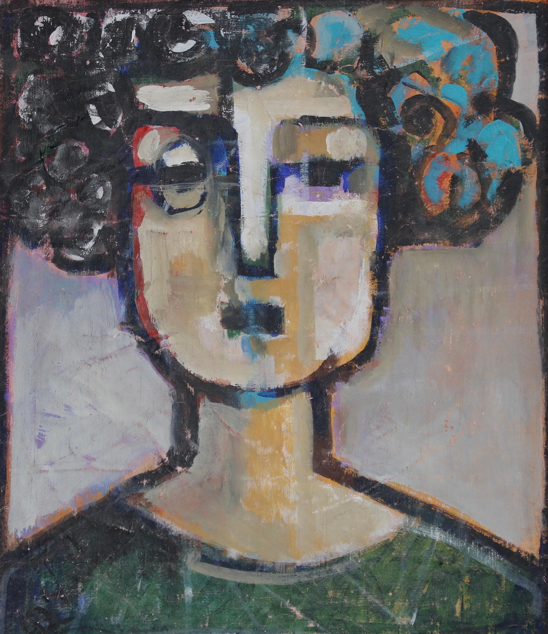 Prisms of Identity: A Portrait Series IX - Modern Painting by Unknown