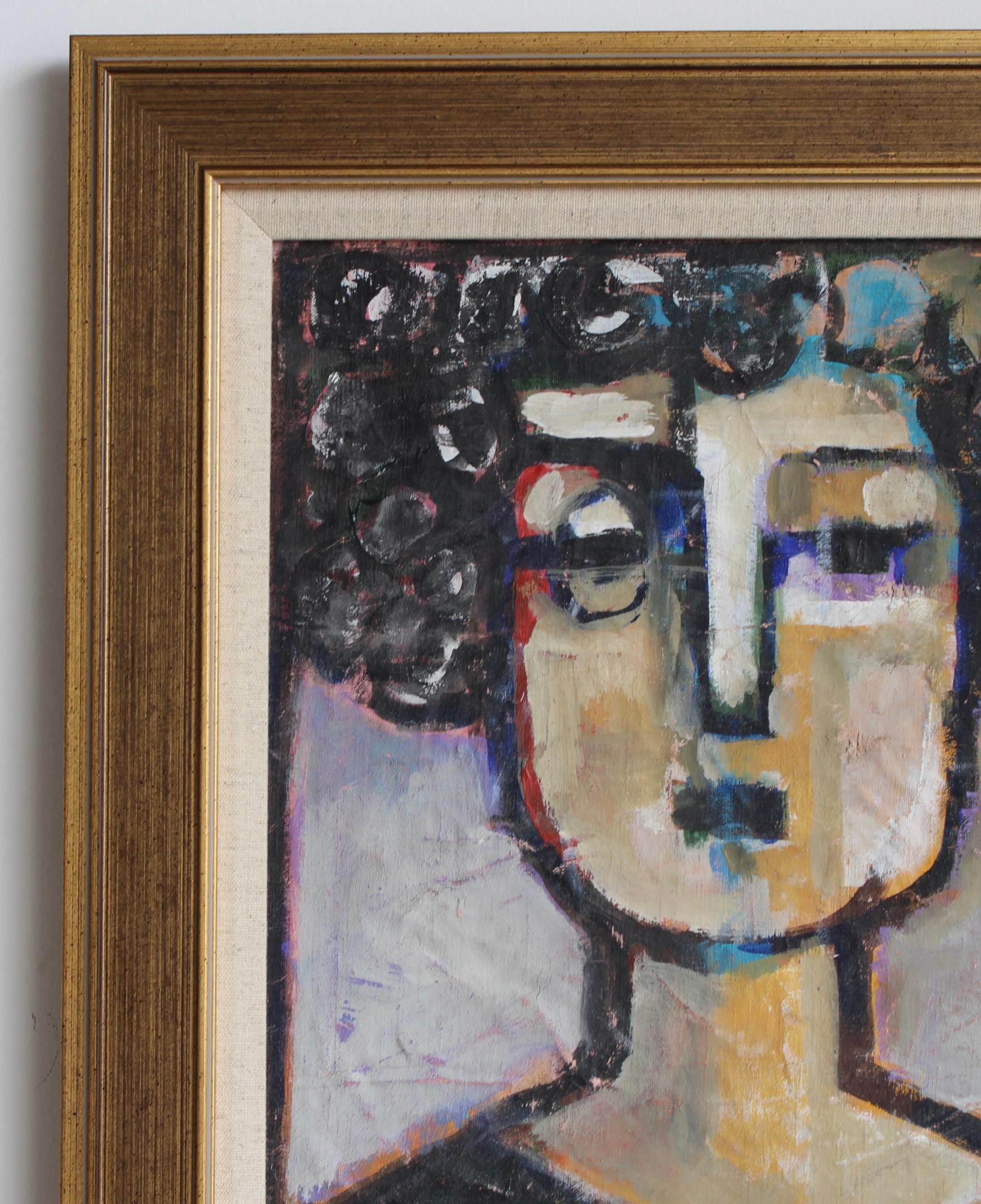 'Prisms of Identity: A Portrait Series IX', Florentine School (circa 1980s-90s). This new collection represents some of the most appealing works we have acquired to date from our Florentine source. Painted in acrylic on canvas (with some penciled
