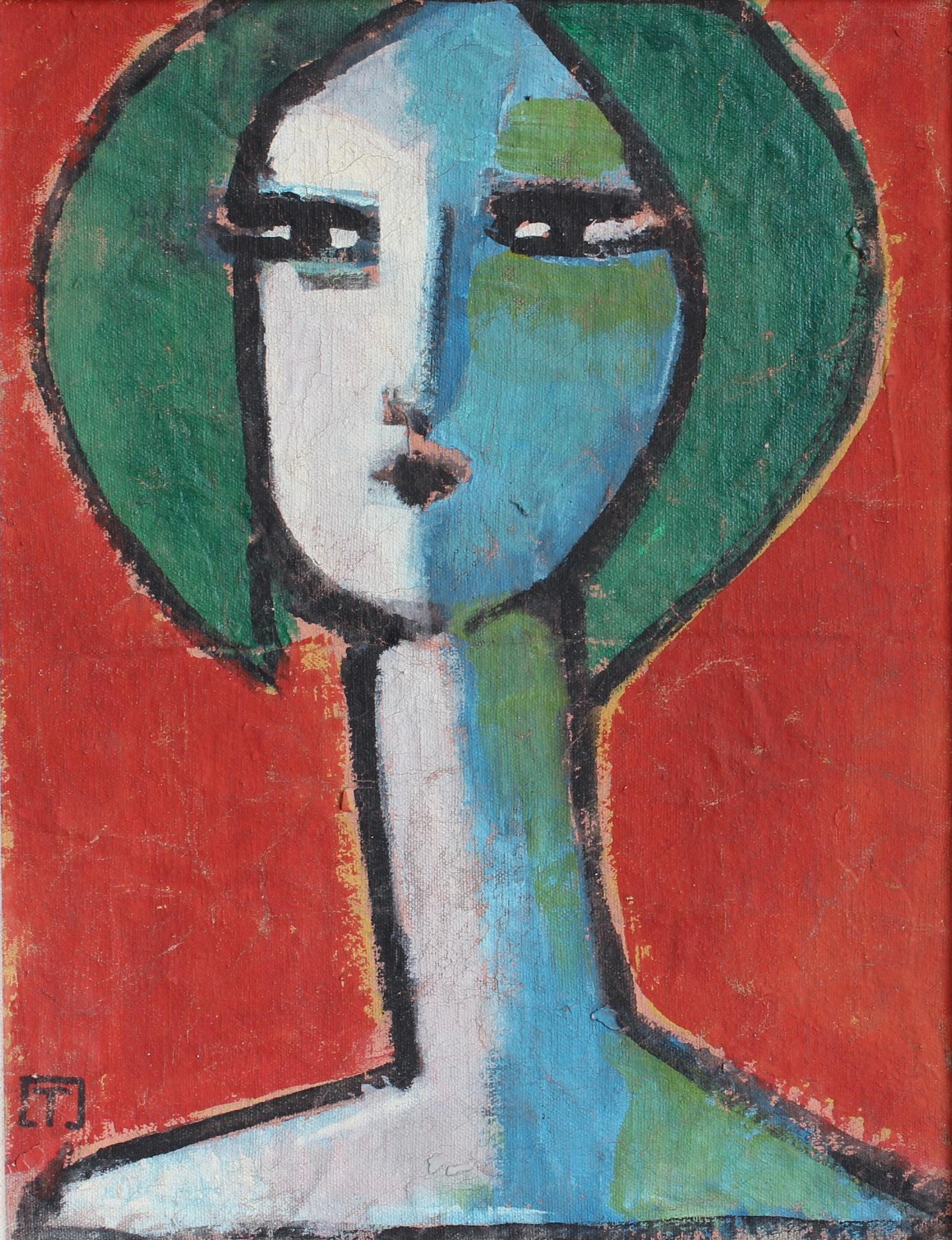 Prisms of Identity: A Portrait Series VI - Modern Painting by Unknown
