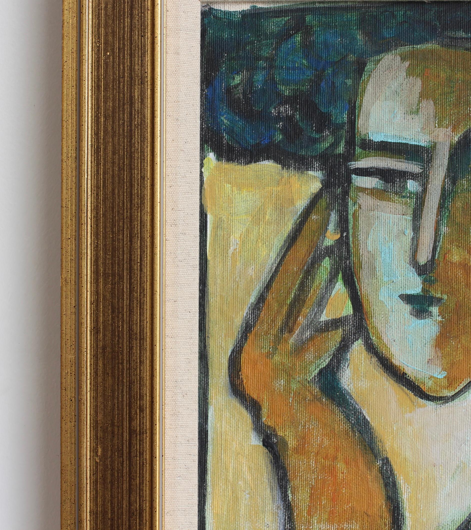 'Prisms of Identity: A Portrait Series VII', Florentine School (circa 1980s-90s). This new collection represents some of the most appealing works we have acquired to date from our Florentine source. Painted in acrylic on canvas and mounted on board,