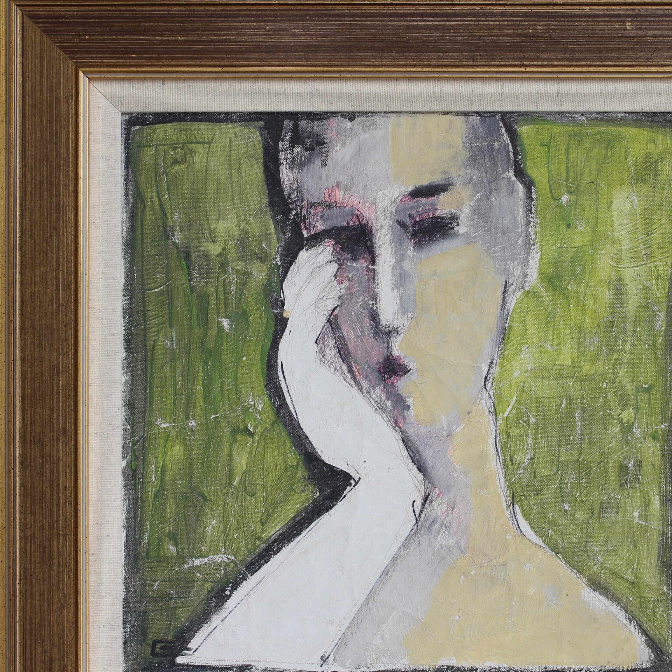 'Prisms of Identity: A Portrait Series VIII', Florentine School (circa 1980s-90s). This new collection represents some of the most appealing works we have acquired to date from our Florentine source. Painted in acrylic on canvas (with some penciled