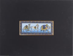 Processione di animali reali indiani