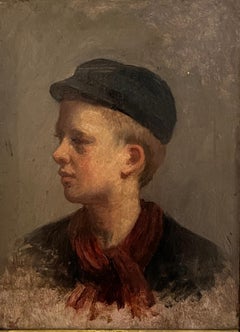 Profile of a young boy
