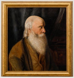 P.S.A. Mee - Olio del 1904, Uomo barbuto di profilo