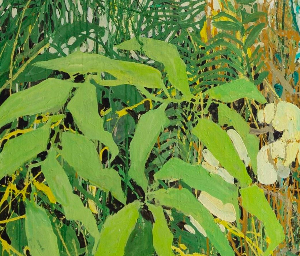 Puff Ball Potager, Olio su due tele, Quadro di paesaggio di Ffiona Lewis, 2020 2