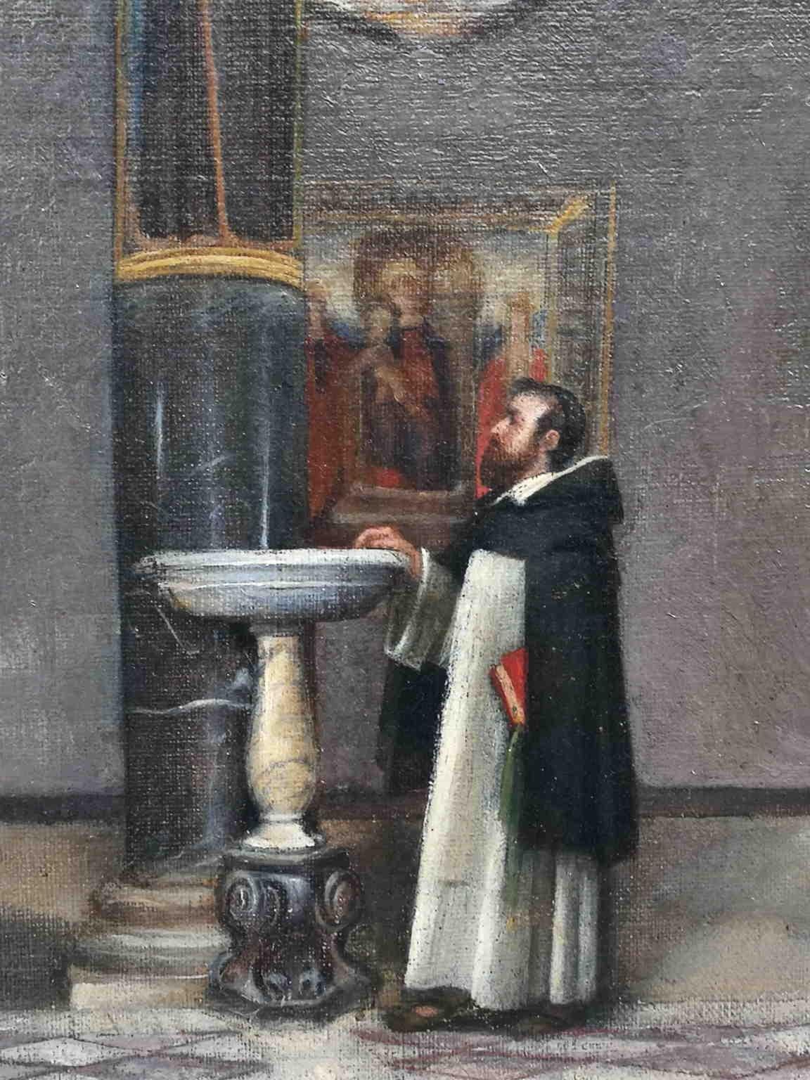 Pittura d'interni religiosa purista italiana del XIX secolo - Painting Altro stile artistico di Unknown