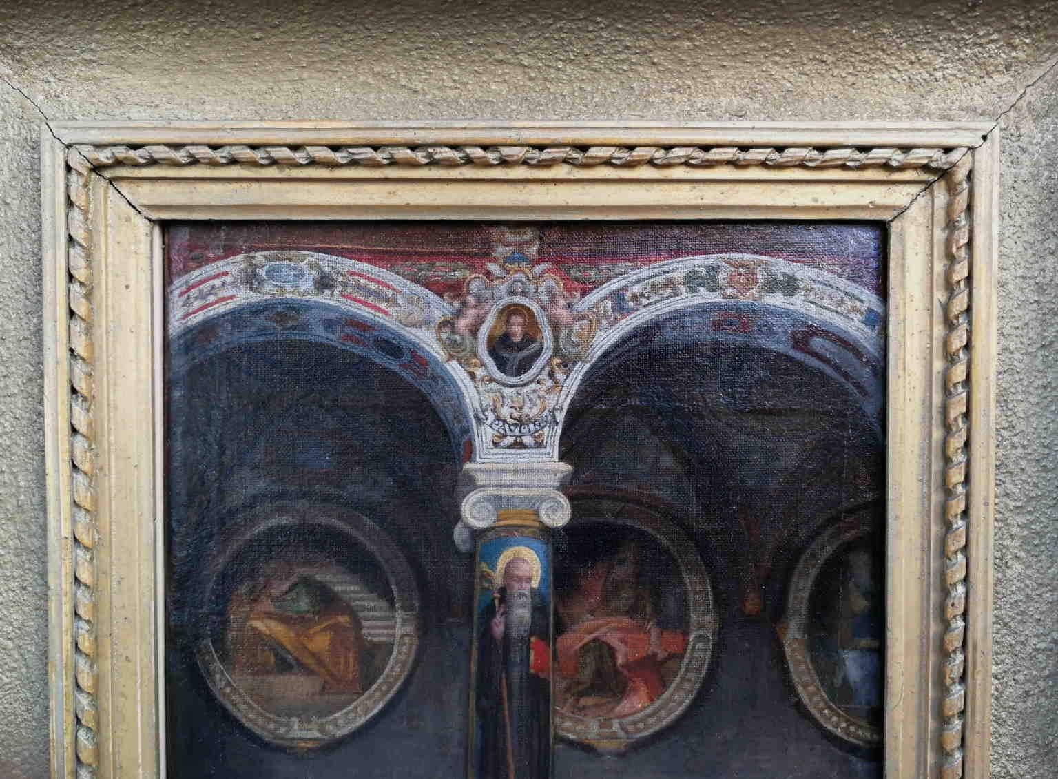 Pittura d'interni religiosa purista italiana del XIX secolo 1