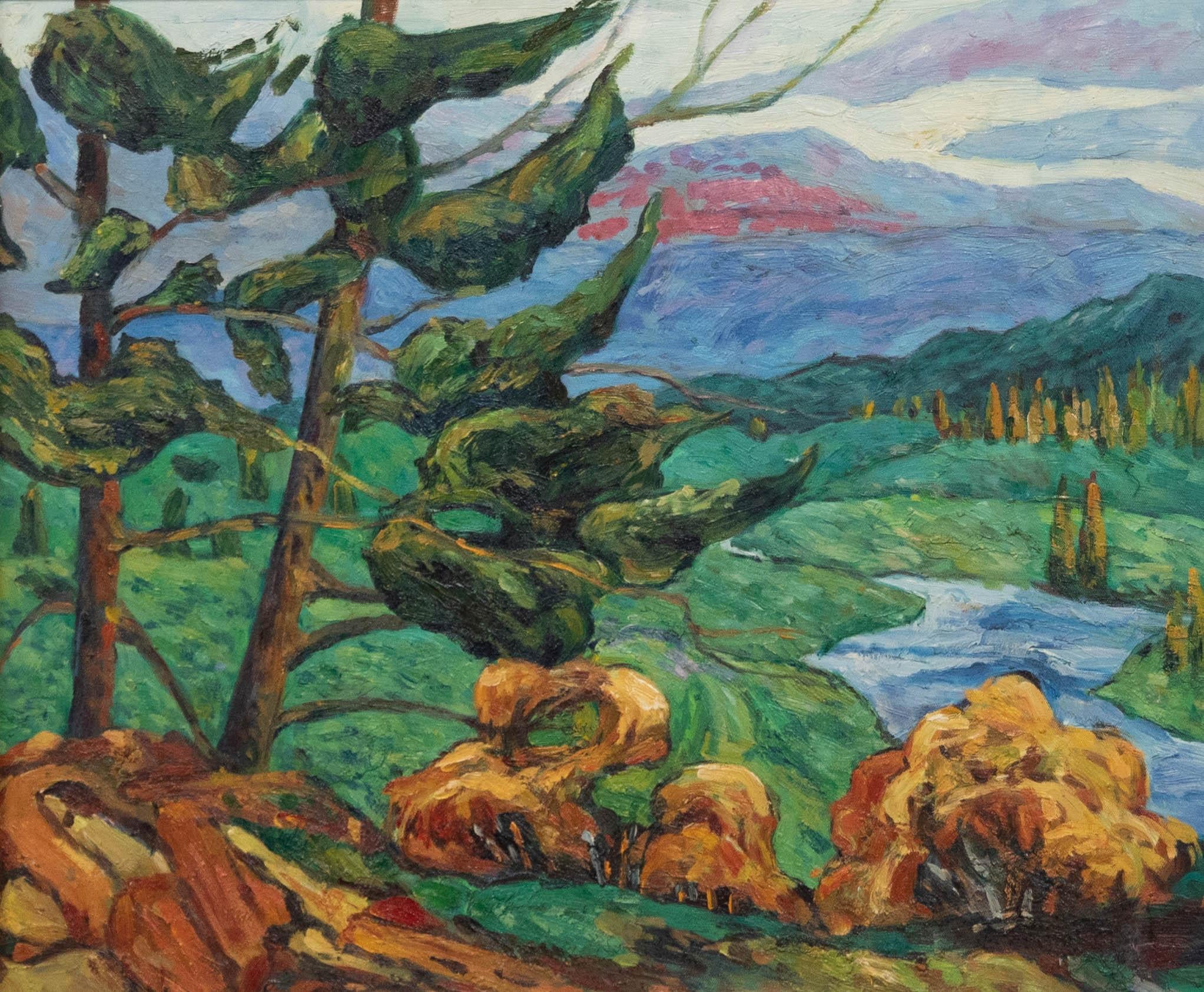 Q. Wilson  - Aceite 2003, Brisa de montaña - Painting de Unknown