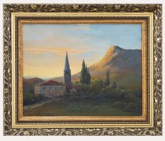 R. Arthur - Olio del XX secolo incorniciato, Valle D'Aosta