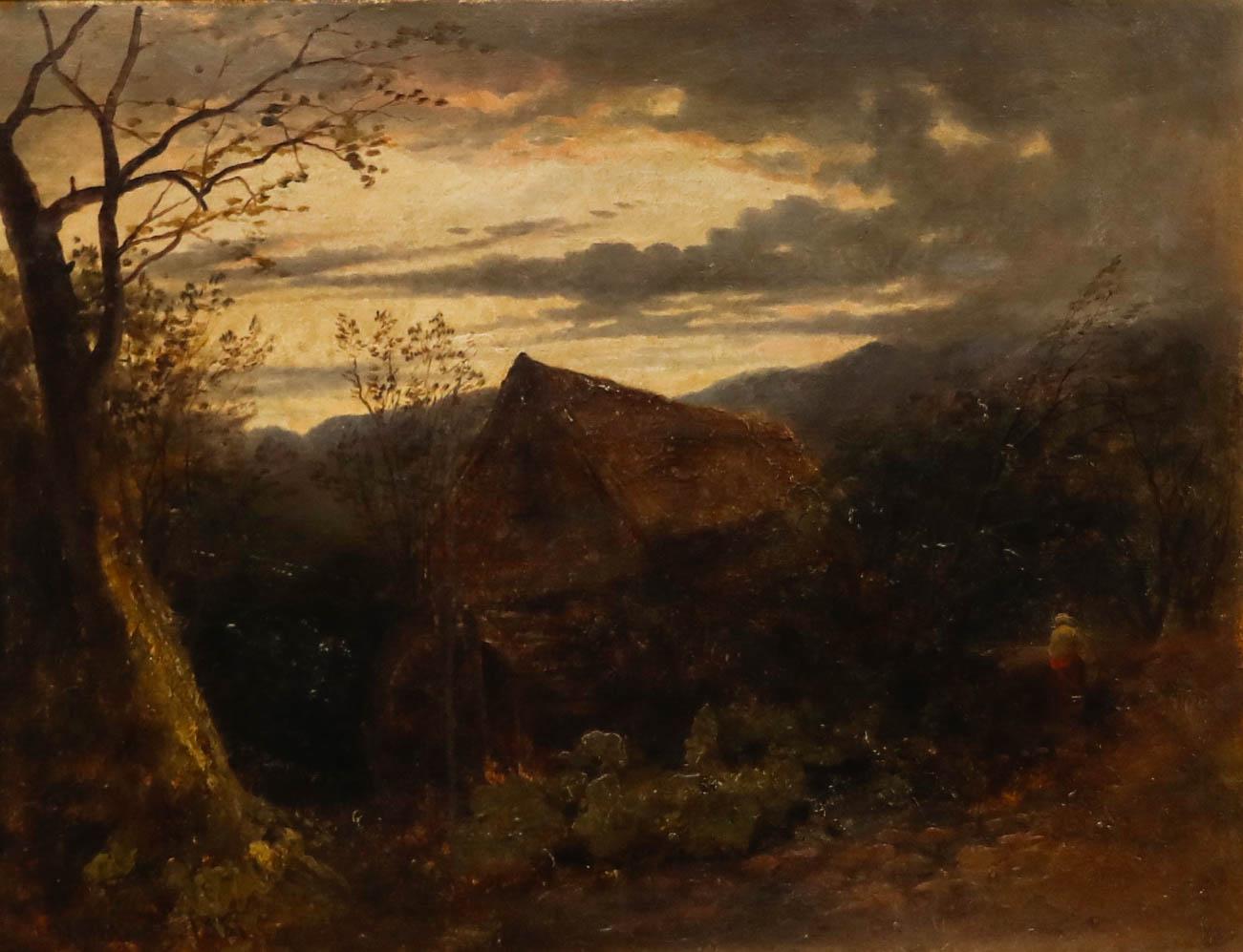 R. Daney - Óleo enmarcado de finales del siglo XIX, El viejo molino de agua - Painting de Unknown