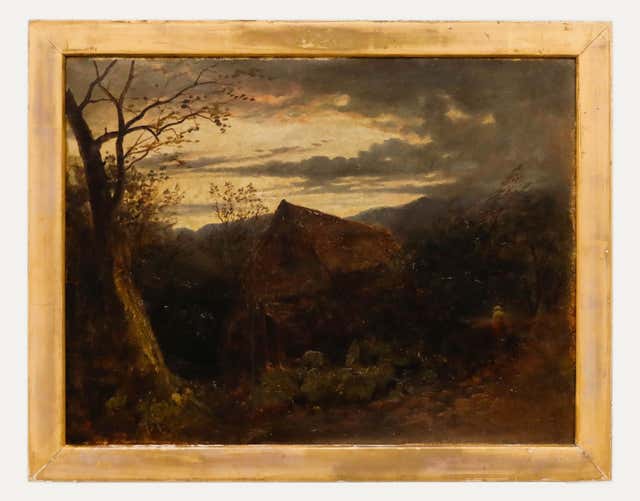 William E Harris - An Undershot Watermill - 19th Century Victorian Oil ...