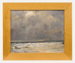 R. H. Talmadge - Óleo enmarcado del siglo XX, Los vigilantes de la playa