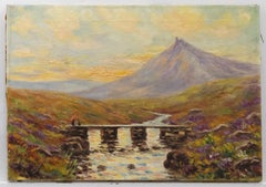R. Lowther  Ölgemälde des frühen 20. Jahrhunderts, Über die Bergbrücke