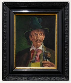 R. Murdlack - 1945 Huile, homme bavarois